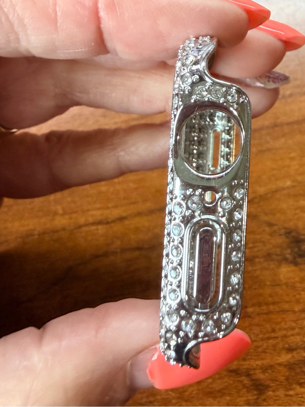 Apple Crystal Rhinestone Watch Case Cover Silver - Picture 2 of 6
